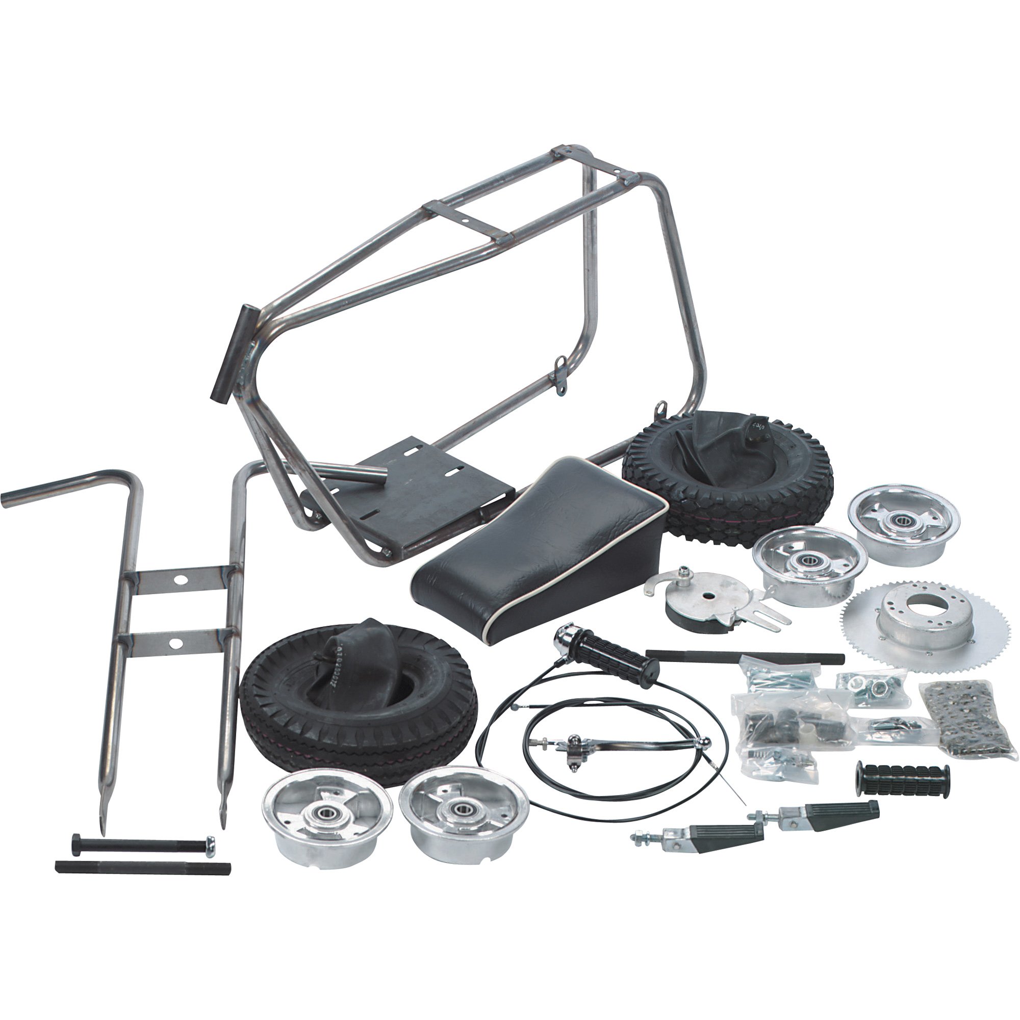 Azusa Minibike Kit — 410/350in. x 5in. Front and Back Tire Size